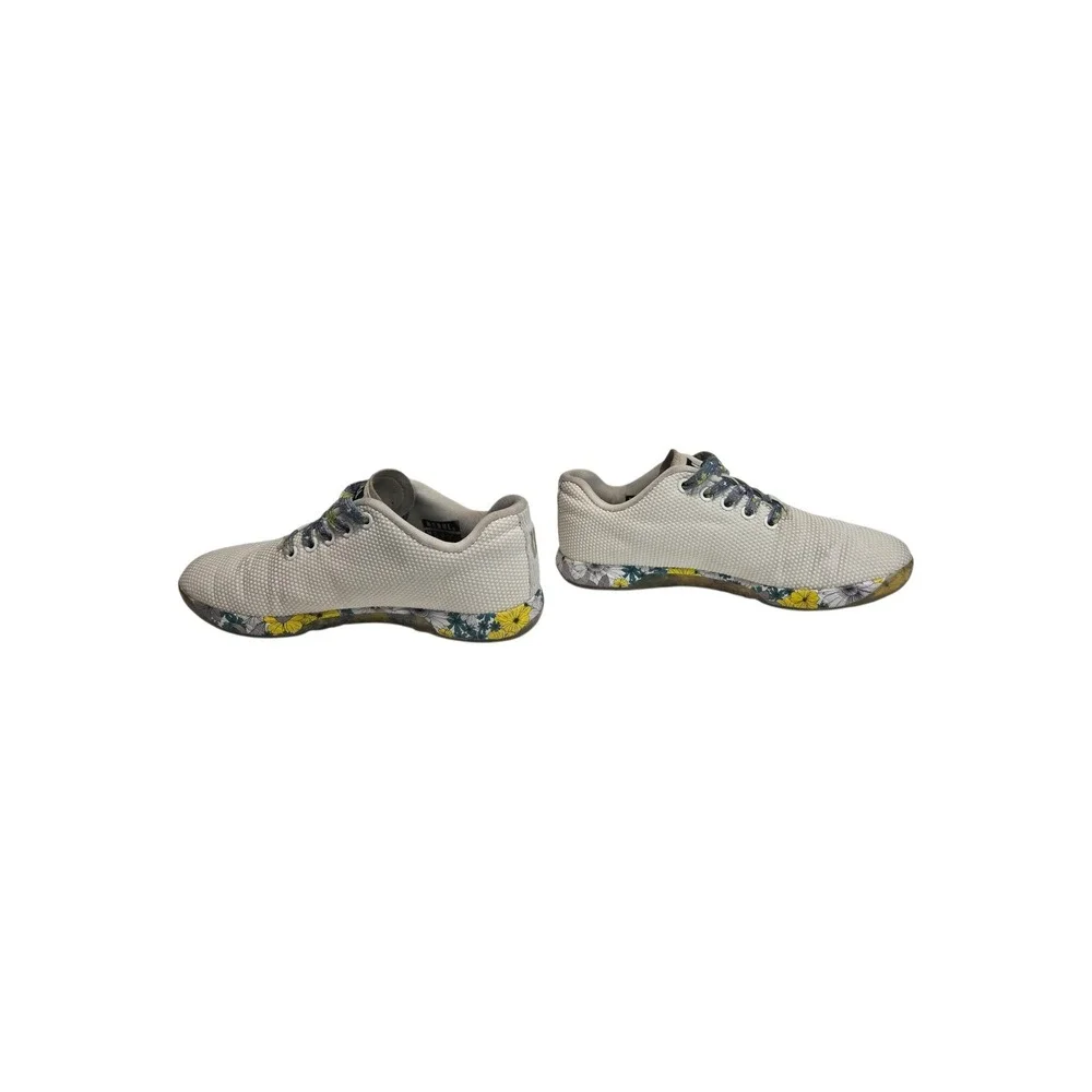 NOBULL Trainer Floral Print Gray SuperFabric Cross Training Shoes Womens 7